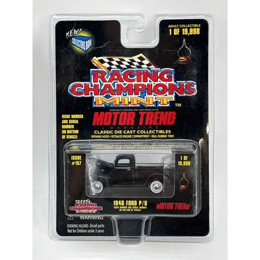 Racing Champions Mint Ford Motor Trend P/U Black Metal Die Cast Limited 148